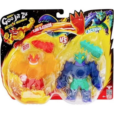 Heroes of Goo Jit Zu Meteor Madness Flame Blazagon VS Cacticus