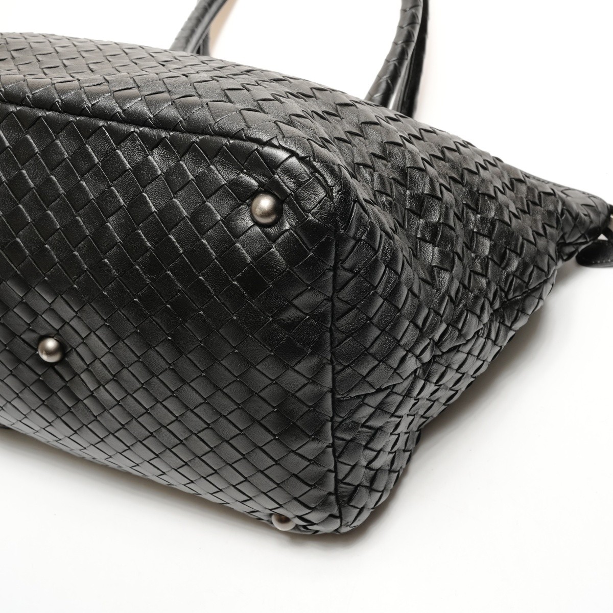 Bottega Veneta Intrecciato Leather Tote Bag Black 16.5 x 10.2 x 8.3 in thumbnail 5