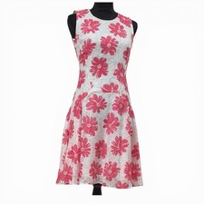 Tommy Hilfiger Sleeveless Floral Dress Zip Back Fully Lined Women's Size 4