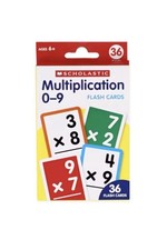Scholastic Flash Cards MULTIPLICATION 36 Card Set