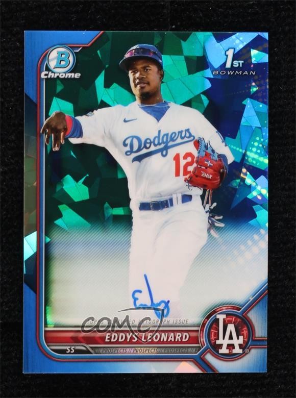 2022 Bowman Sapphire Edition Chrome Prospects Eddys Leonard #BSPA-ELD Auto 0y3l