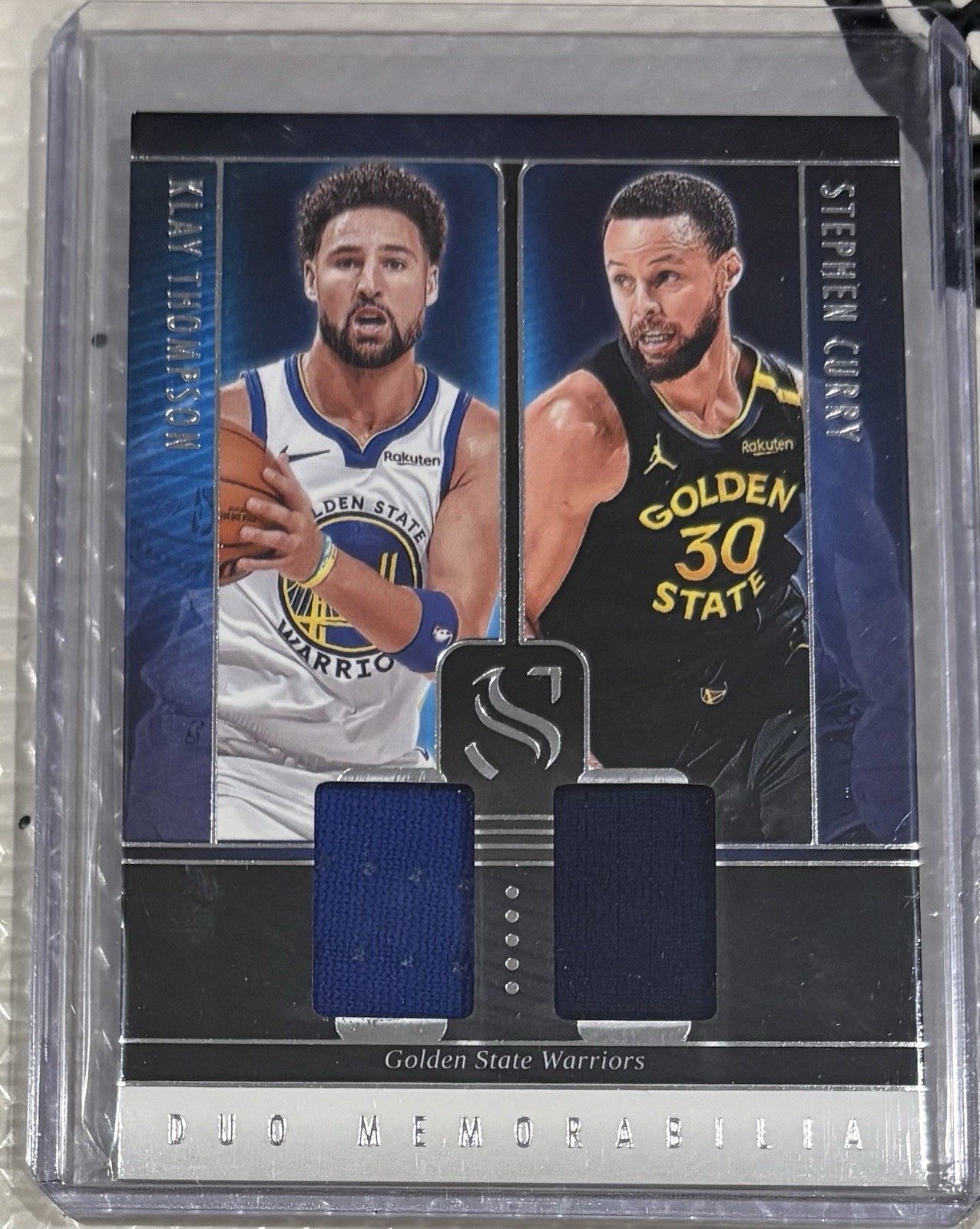 2024-25 Panini Silhouette - Duo Memorabilia Stephen Curry, Klay Thompson...