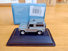 OXFORD DIECAST LAND ROVER DEFENDER 90 STATION WAGON 1:76 ORKNEY GREY MODEL 