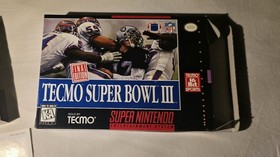 TECMO SUPER BOWL III [ 1995 SNES - CIB - MINT]