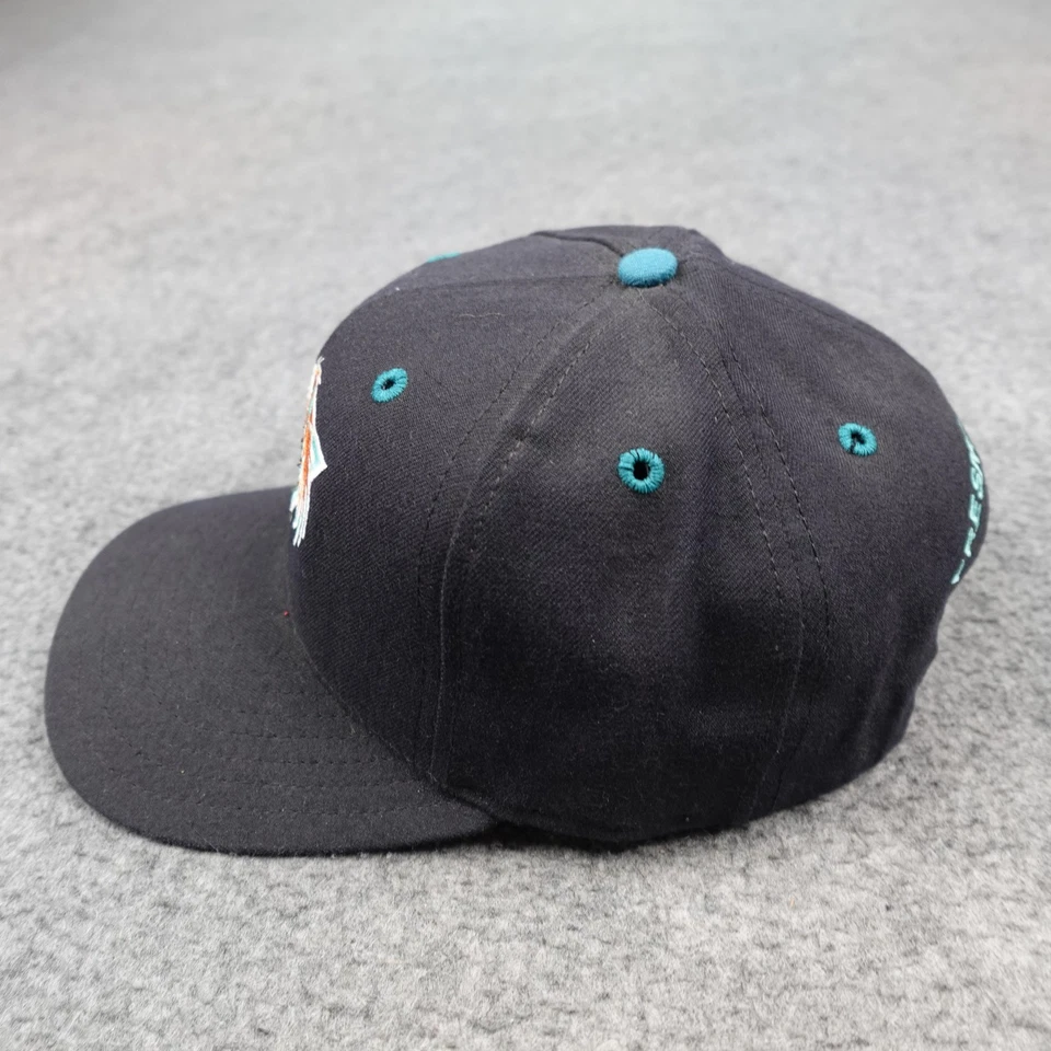 Gorra de colección Fresno Falcons Snap Back para hombre negra verde azulado hockey nueva era años 90 Foto 3 de 4