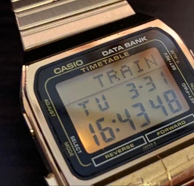 Casio Data Bank DBT 700G Digital Watch Quartz Vintage Japan Made