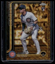2025 Topps Gilded Collection #45 Matt Shaw Gold Wave Refractors #/75