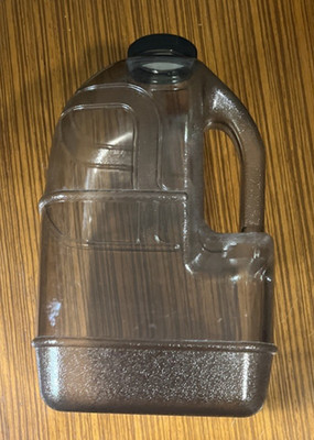 BPA Free - 1 Gallon - Plastic Drinking Water Bottle - Gray