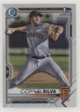 2021 Bowman Draft Chrome Refractor Eric Silva #BDC-162 0o6v