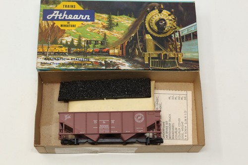 Tolva lateral acanalada escala HO Athearn 5442 34' con carga de carbón Delaware y kit Hudson D&H | Zustand: Used