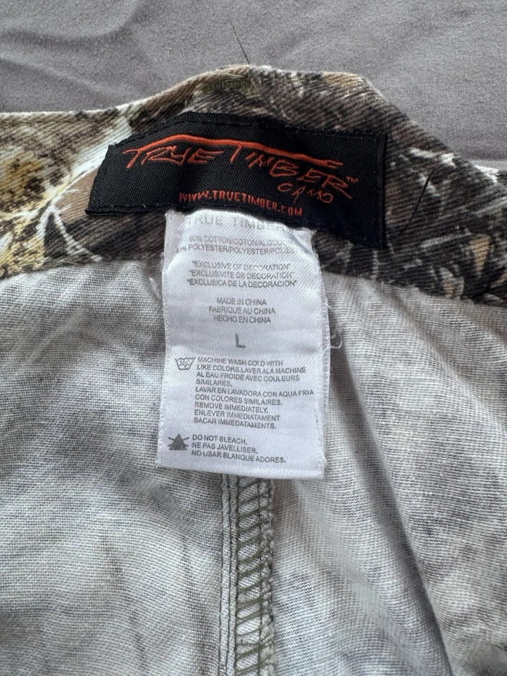 True Timber Camo Cargo Pants – RealTree Style Camouflage Mens Size L - Image 2 of 3