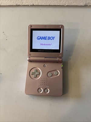 Nintendo Gameboy Advance GBA SP Handheld System Pearl Pink Model AGS-101 Tested