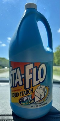 PUREX Sta-Flo Concentrated Liquid Starch 64 oz Great For Crafts Quilting Laundry