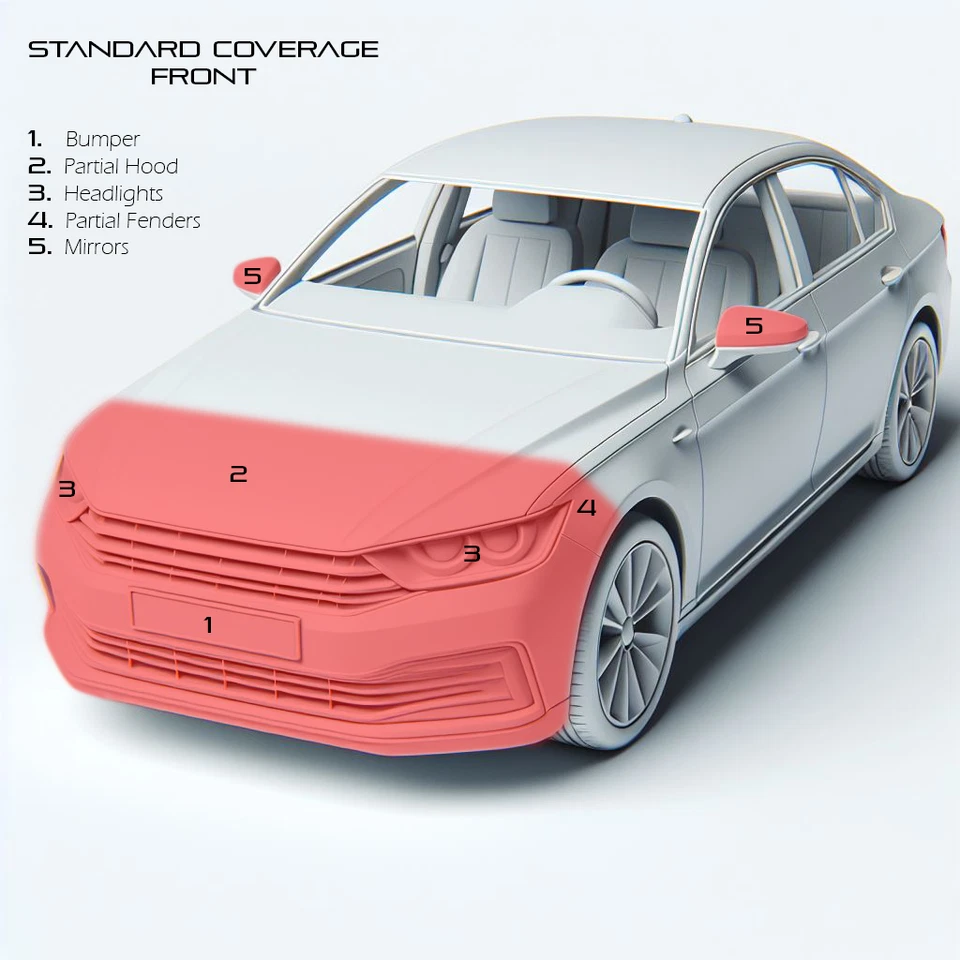 Compatível com 2015-2020 BMW M3 Sedan Base Proteção de Pintura TPU PPF Kit Brilho - Imagem 2 de 4