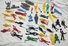 1960's Frogmen Scuba Diving Deep Sea Diver Plastic Figures Large Group MPC Marx