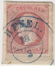 Hanover No 23 Stamped Better K2 Hesel on Letter Piece