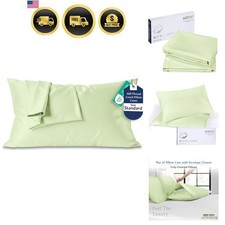 Royale Linen 400 Thread Count 100 American Grown Cotton Standard Pillowcase ...