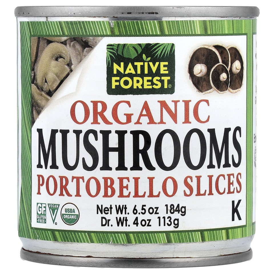 Organic Mushrooms, Portobello Slices, 6.5 oz (184 g)