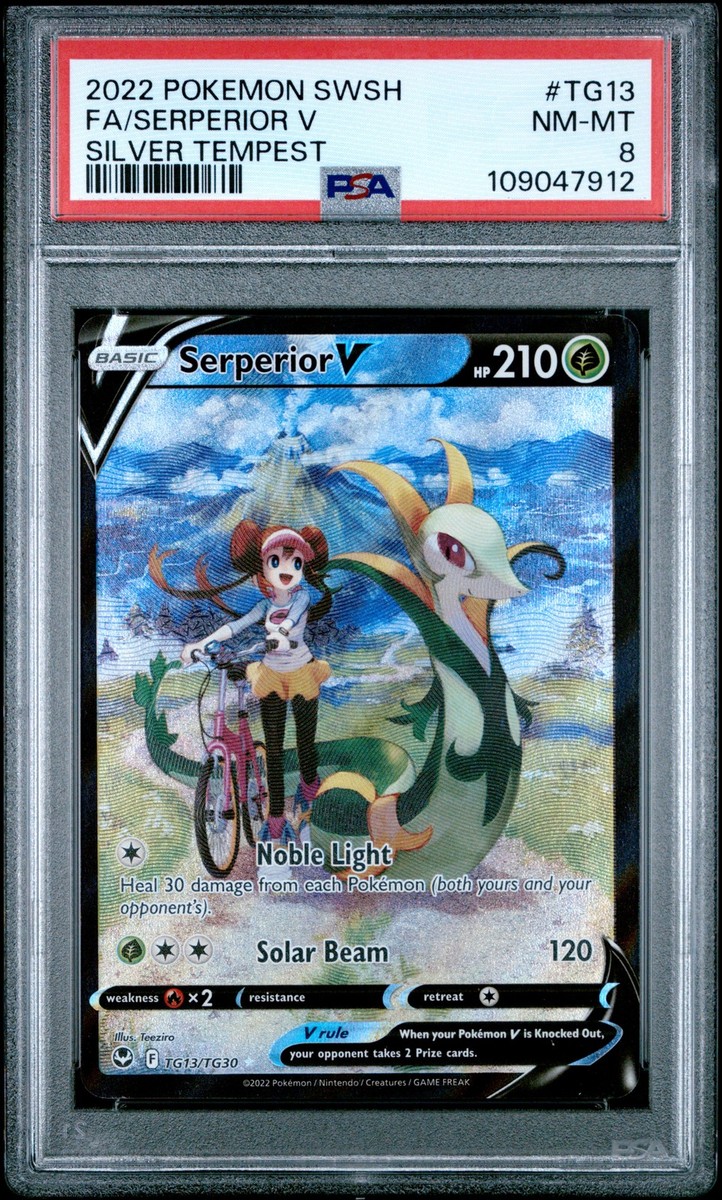 PSA 8 NM-MT Serperior V TG13 Silver Tempest Pokemon TCG | eBay