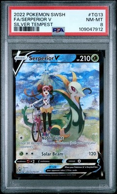 PSA 8 NM-MT Serperior V TG13 Silver Tempest Pokemon TCG | eBay