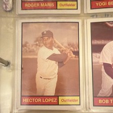 Renata Galasso 1961 World Champions Yankees Hector Lopez #4 Baseball Card