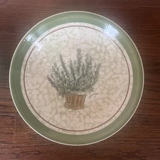 HIMARK Vintage 1980 Herb Garden ROSEMARY Pasta Bowl 9.75" HANDMADE IN ITALY 🇮🇹
