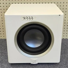 MartinLogan Abyss 8 - 8”  Powered Subwoofer, Satin White (Used) d#2333