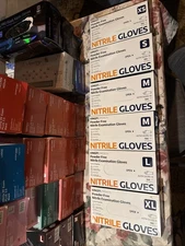 MEDICAL Powder Free NITRILE Examination Gloves, XS/S/M/L/ XL Lot Of 6 Box/ 100pb