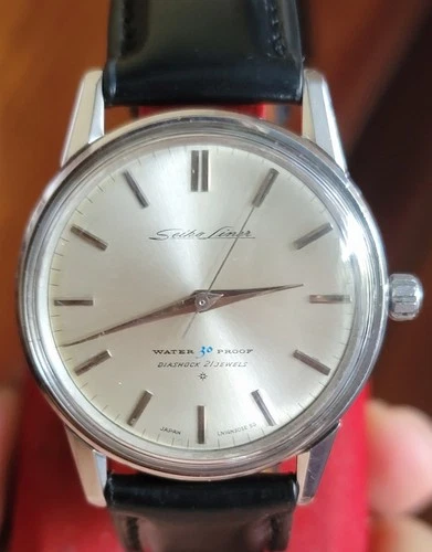 VINTAGE SEIKO LINER  21J SS HAND WINDING JAPAN MEN WATCH