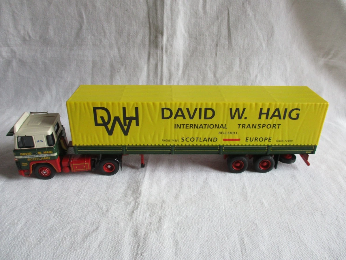 CORGI CC15308 SCANIA 141 TILT TRAILER - REMORQUE BACHEE DAVID W. HAIG TRANSPORT