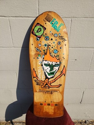 Vintage Tony Alva Skateboard Powell Chris Cook Designs Skate HAWK