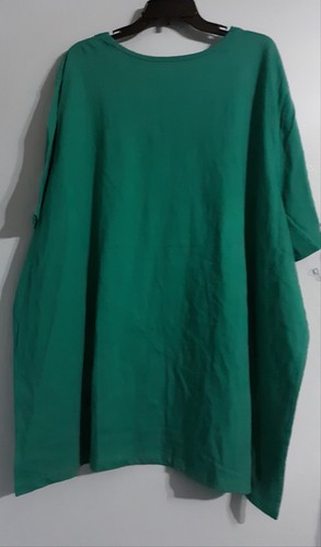 Maglione donna LIZ & ME manica corta cotone pullover estivo blu tunica top.taglia 4x - Foto 2 di 9