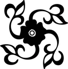 FLORES 12X12CM, Vinyl Sticker Version 12X