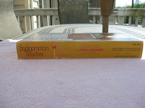 Vintage 1974 Cardinal 4th Printing Backgammon Teacher Game. No. 131. - Picture 9 of 11