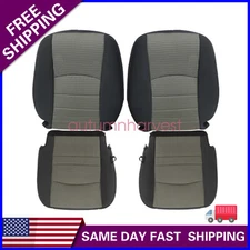 2009-2012 For Dodge Ram 1500 2500 3500 Replacement Cloth Front Seat Cover Gray