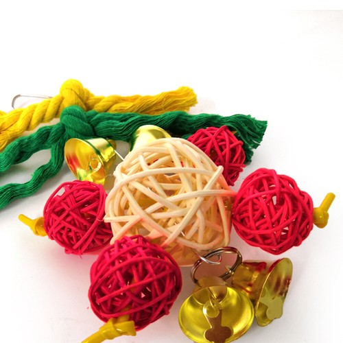 Remises Oiseau Jouet À Mâcher De Noël Perroquet Jouets Parrot Cloche Jouets