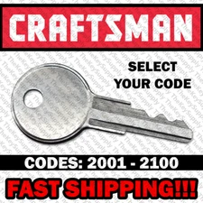 Craftsman Tool Box Key Cut to Your Code 2001-2100