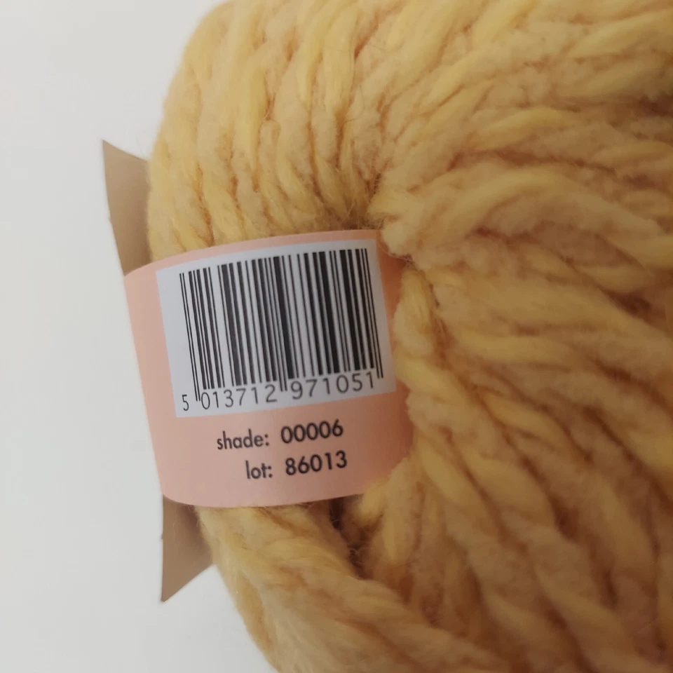 Fuzzi Felt Yarn - 4 balls - Color: #00006 Yellow Merino Wool Blend - Image 4 of 4