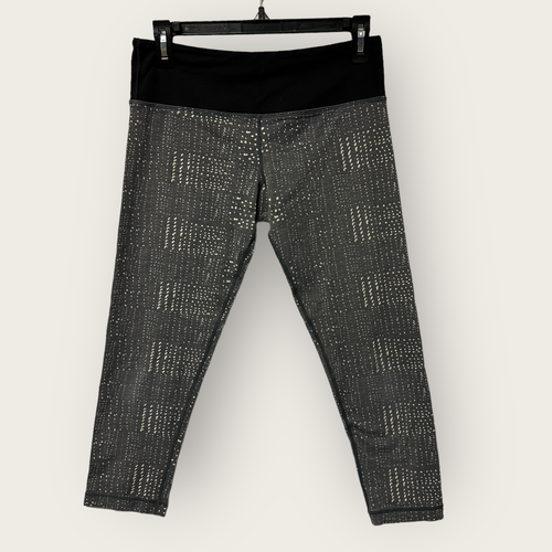 Vuori Leggings The Rise The Shine Capri Women's Medium Gray/Black Low Rise  Yoga | eBay