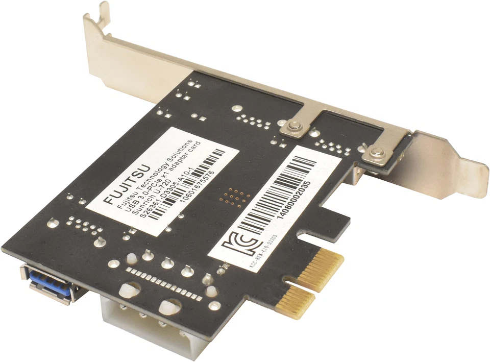 Fujitsu S26361-D3305-A10-1 USB 3.0 PCIe x1 Adapter Card Sunrich U-720 per TX150 - Immagine 4 di 4