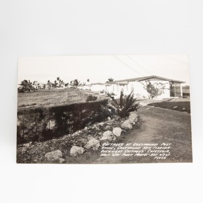 Greyhound Post House vintage postcard Grayhound Key Florida Half Way Point