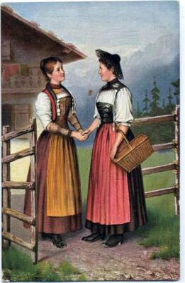 20033277 - Frauen in Tracht, No. 341,F.E.D. Kind um 1910/20
