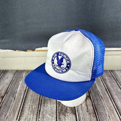 Vintage Air Force Academy Trucker Snapback Hat Cap USAFA Made In USA