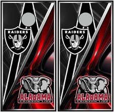 raiders alabama 0569 cornhole board vinyl wraps