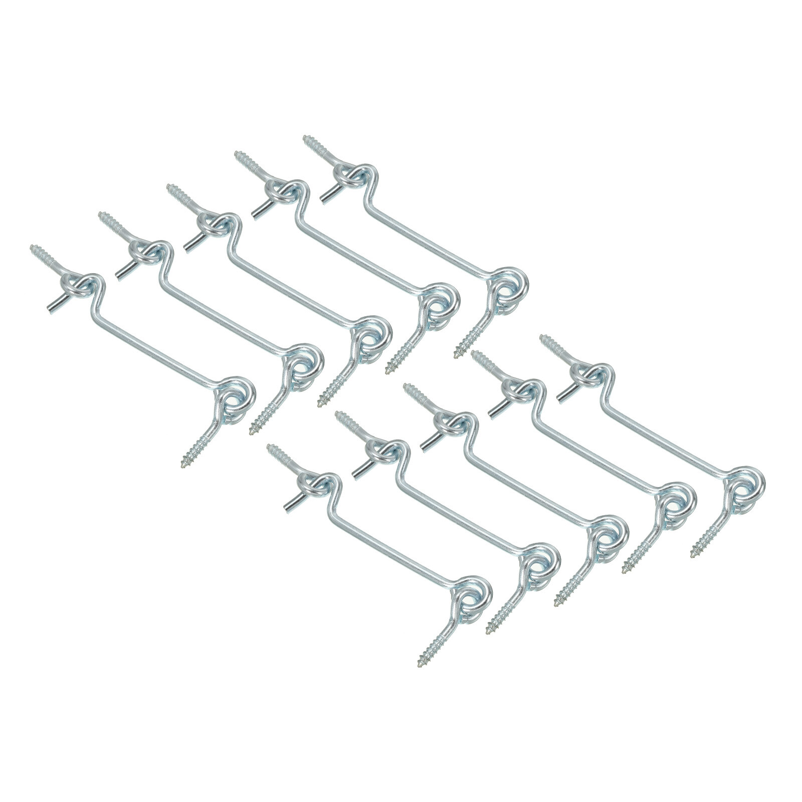 3-Inch Barn Door Latch - 24-Piece Carbon Steel Sliding Door Hook & Eye Lock Set