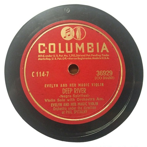 Evelyn and Her Magic Violin - Vintage 4 Record Set - Columbia C-114 - 78 RPM 10" - Bild 7 von 12