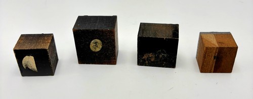 (4) Stampanti tipografiche stampa vintage blocchi pubblicitari francobolli rame legno USA - Foto 6 di 7