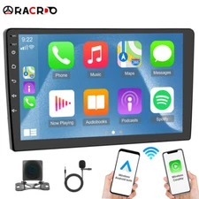 Double 2Din 10.1" Android 13 Car Stereo Radio Apple Carplay GPS Navi WiFi HiFi