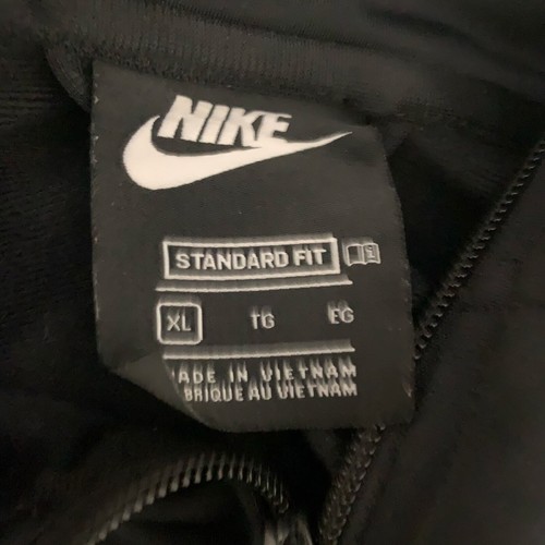 Nike Jacket Boy's Size 18 Black Full Zip Track Athleisure Spell Out - Picture 3 of 7