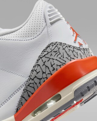 Jordan Air Jordan 3 ホワイト/オレンジ　CK9246-121 Air Jordan 3 Retro Women's Shoes (CK9246-121, White/Sail
